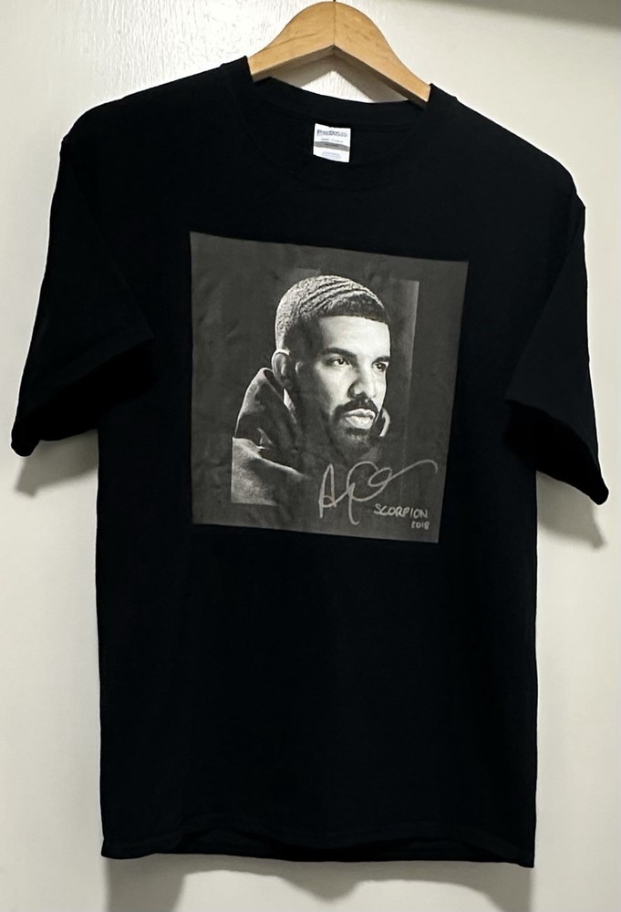 Drake Scorpion 2018 Mens Size M Medium Black Cotton Rap Hip Hop T Shirt Port&Co