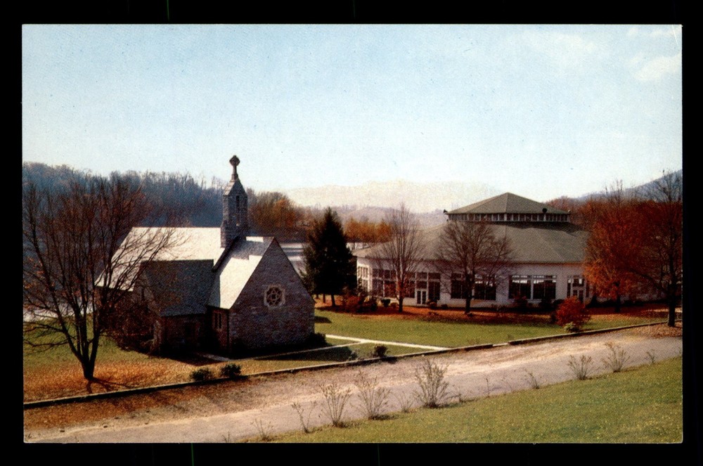 Memorial Chapel & Auditorium Lake Junaulska NC North Carolina Unp Postcard