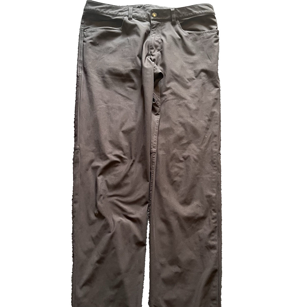 lululemon pants men's 34X32 black ABC Pant Classic 5-Pocket Warpstreme