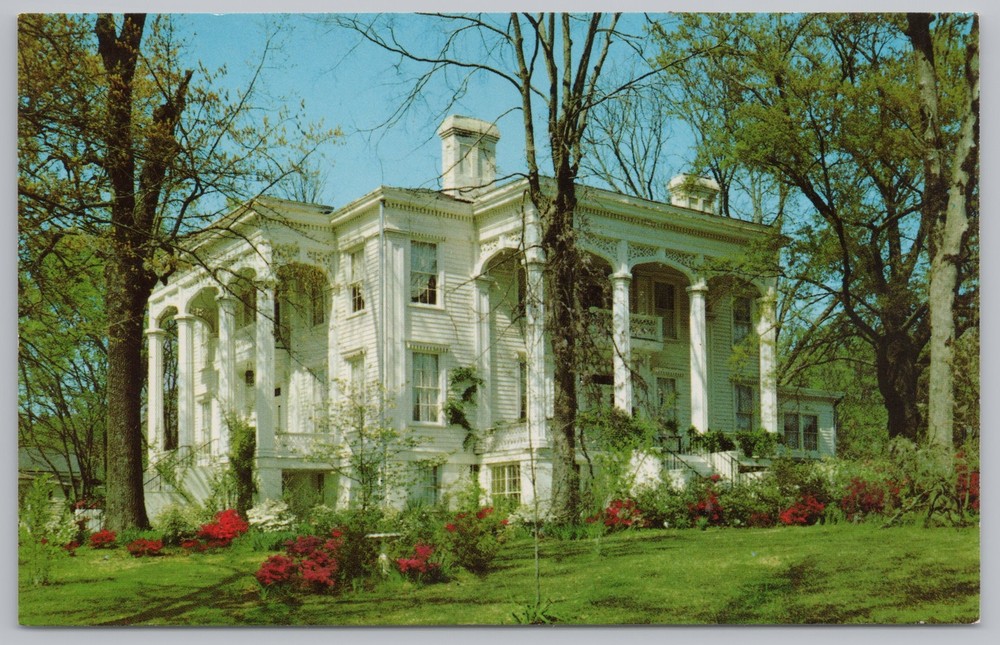 State View~Themerlaine Manor Columbis Mississippi~Vintage Postcard