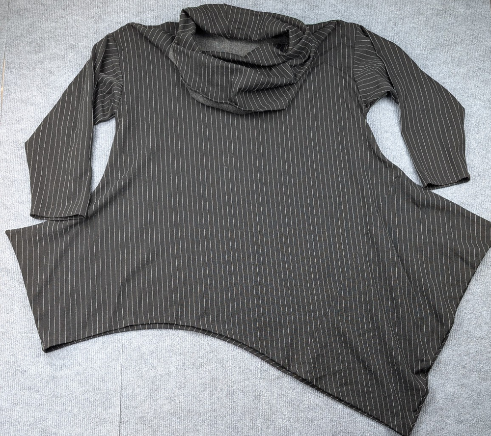 Bryn Walker Tunic Top Womens XL Noma Lagenlook Artsy Relaxed Striped Knit Layer