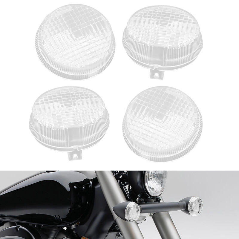 4PCS Turn Signal Light Clear Lens Cover For Honda 1300 600 750 VT400 VT750 US