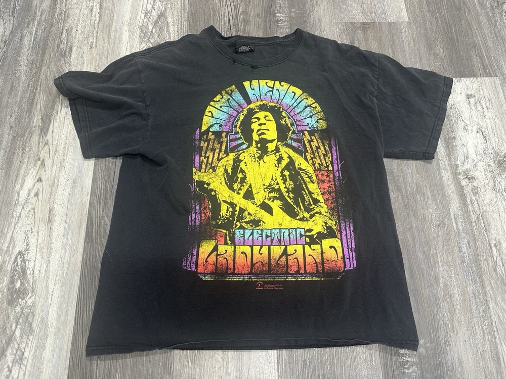 Jimi Hendrix Electric Ladyland 2008 Black Graphic T Shirt Size 1x