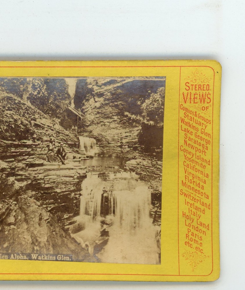 Glen Alpha Watkins Glen New York NY  Stereoview