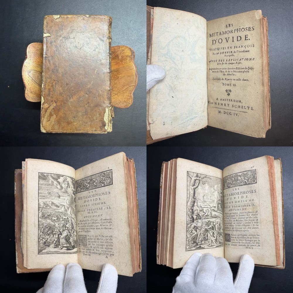 1704 Ovid Metamorphoses in French Du Ryer Vol 2 Illustrated Antique Book