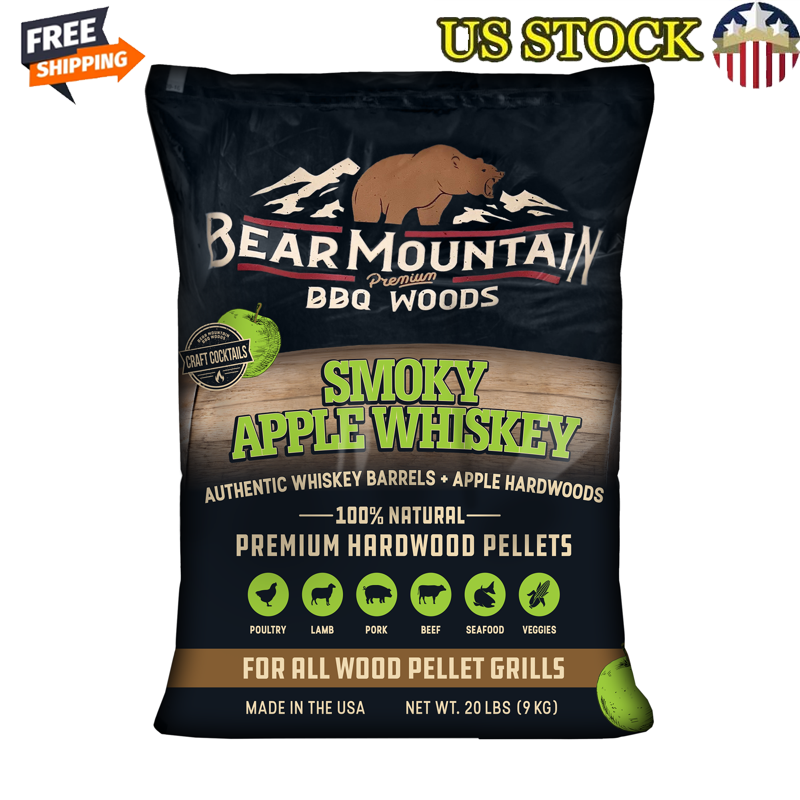 20 lbs. Smoky Apple BBQ Wood Pellets for smoking and barbecuing 1 Bag