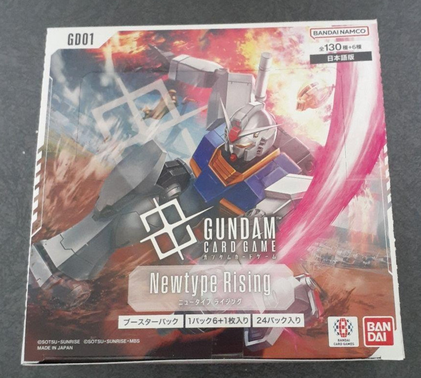Gundam Card Game Newtype Rising Booster Box GD01 Japanese TCG Factory Sealed