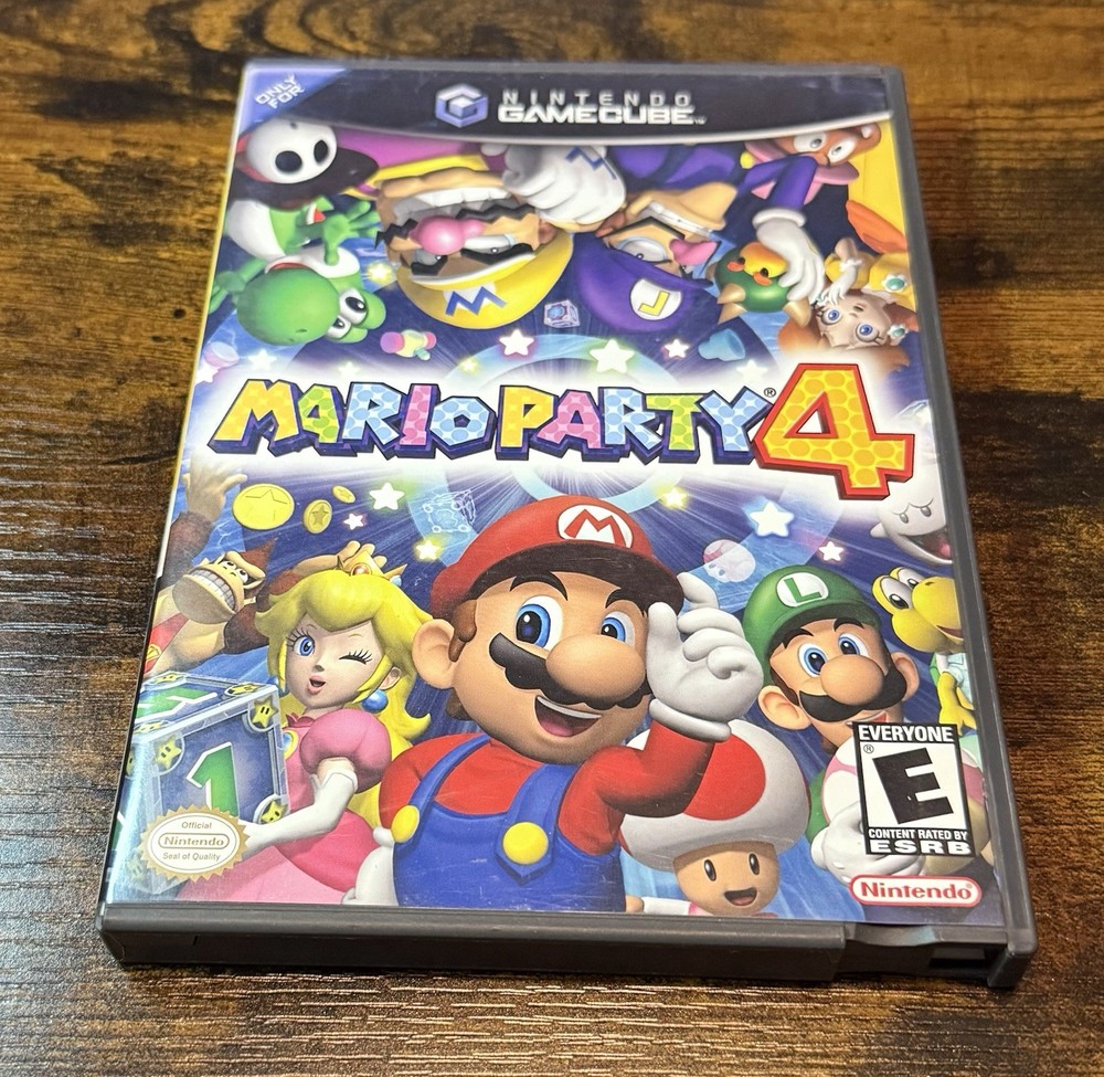 Mario Party 4 Nintendo GameCube Black Label Complete In Box CIB