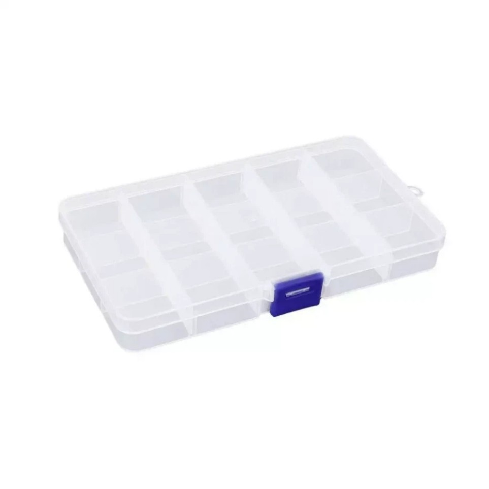 6 P Clear Jewelry Box Plastic Bead Storage Craft Container Earrings Organizer*/
