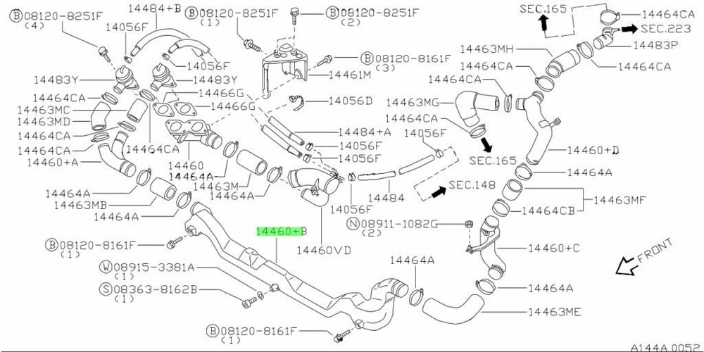 Tube Assembly, Inlet For: Skyline R33 GTR BCNR33 95-98