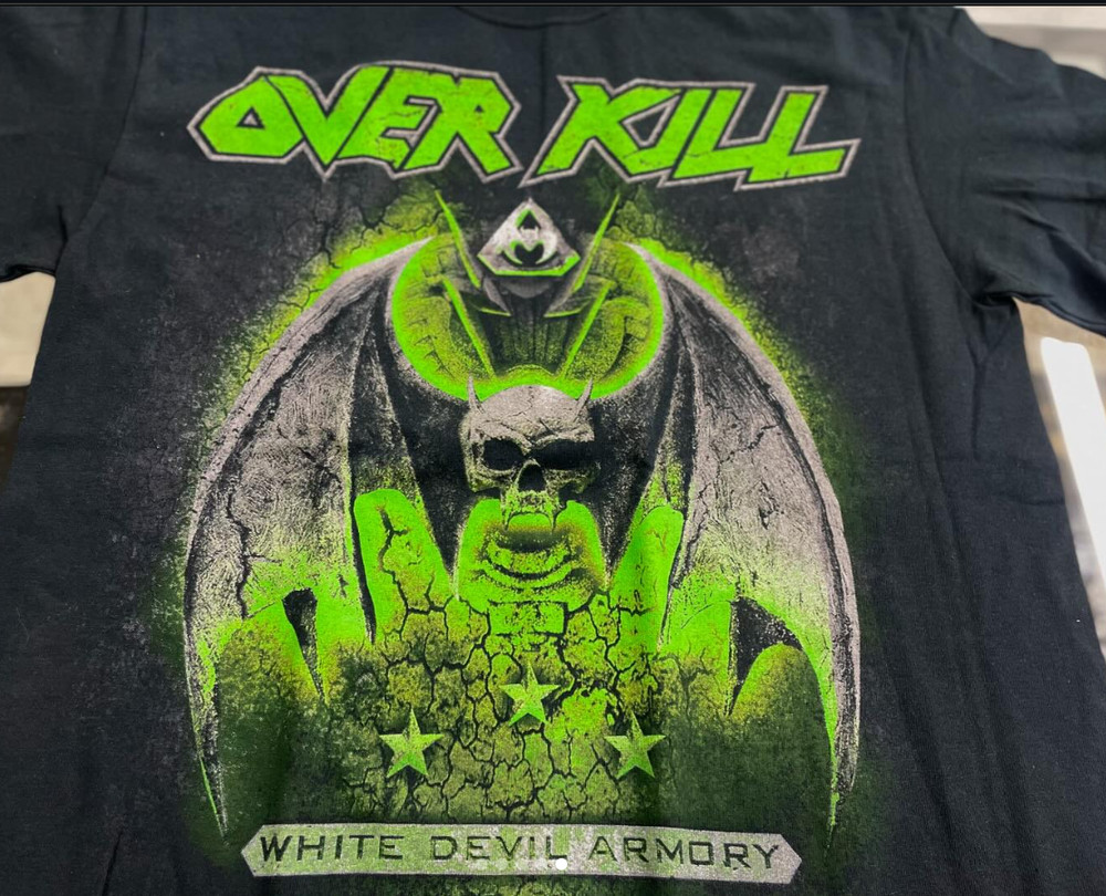 Overkill Rock Tour Band Concert short sleeve black color shirt VK10196