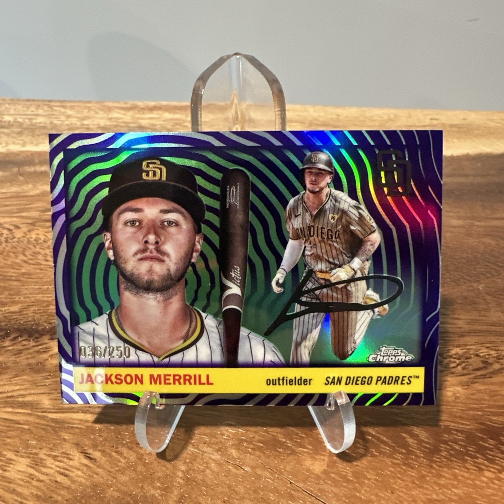 Jackson Merrill Vibrations Refractor /250 2025 Topps Chrome Platinum #123 Padres