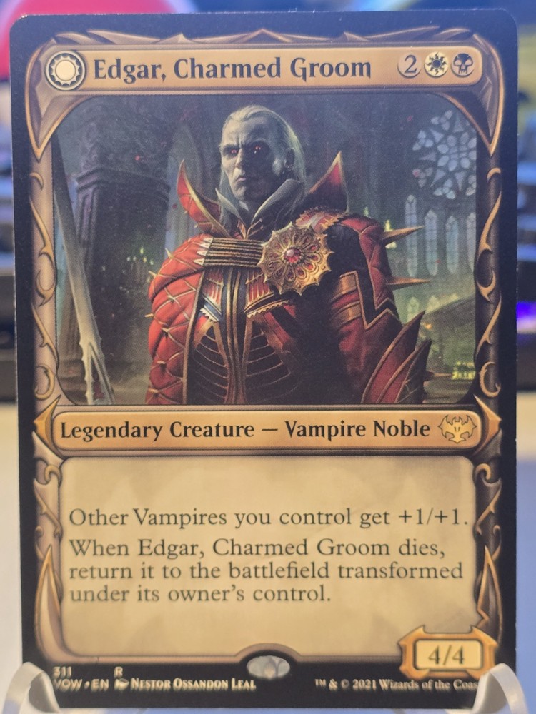 Edgar Charmed Groom Showcase Card Innistrad Crimson Vow Regular Edition