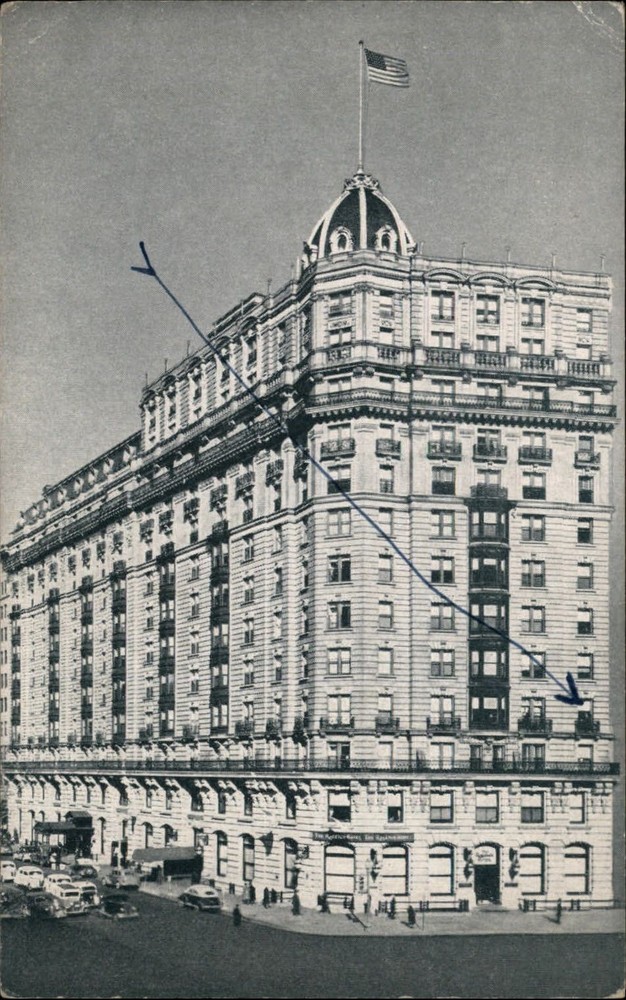 Washington DC Hotel Raleigh Pennsylvania Ave 12th St ~ vintage postcard