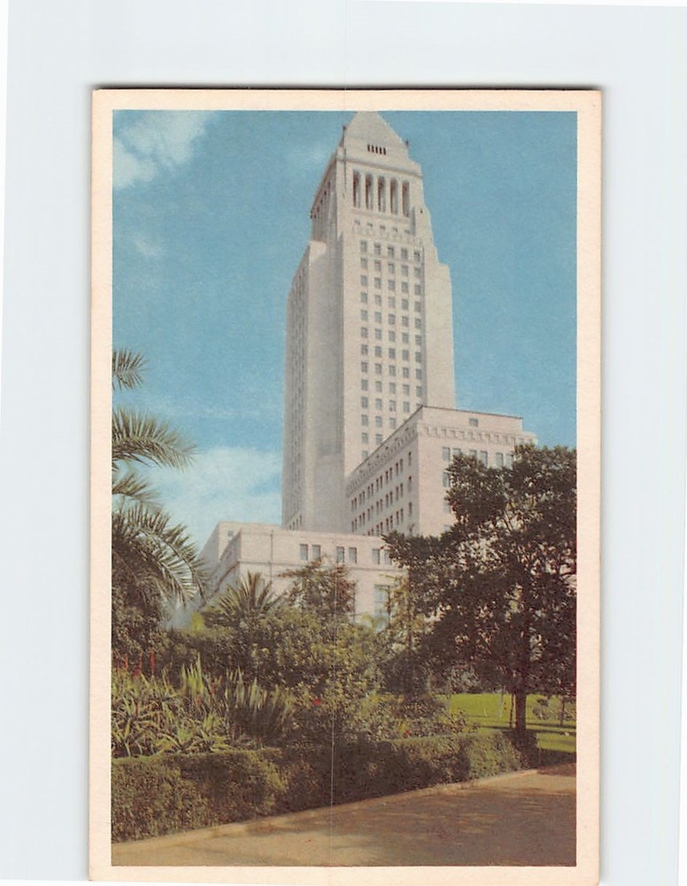 Postcard Los Angeles City Hall Los Angeles California USA