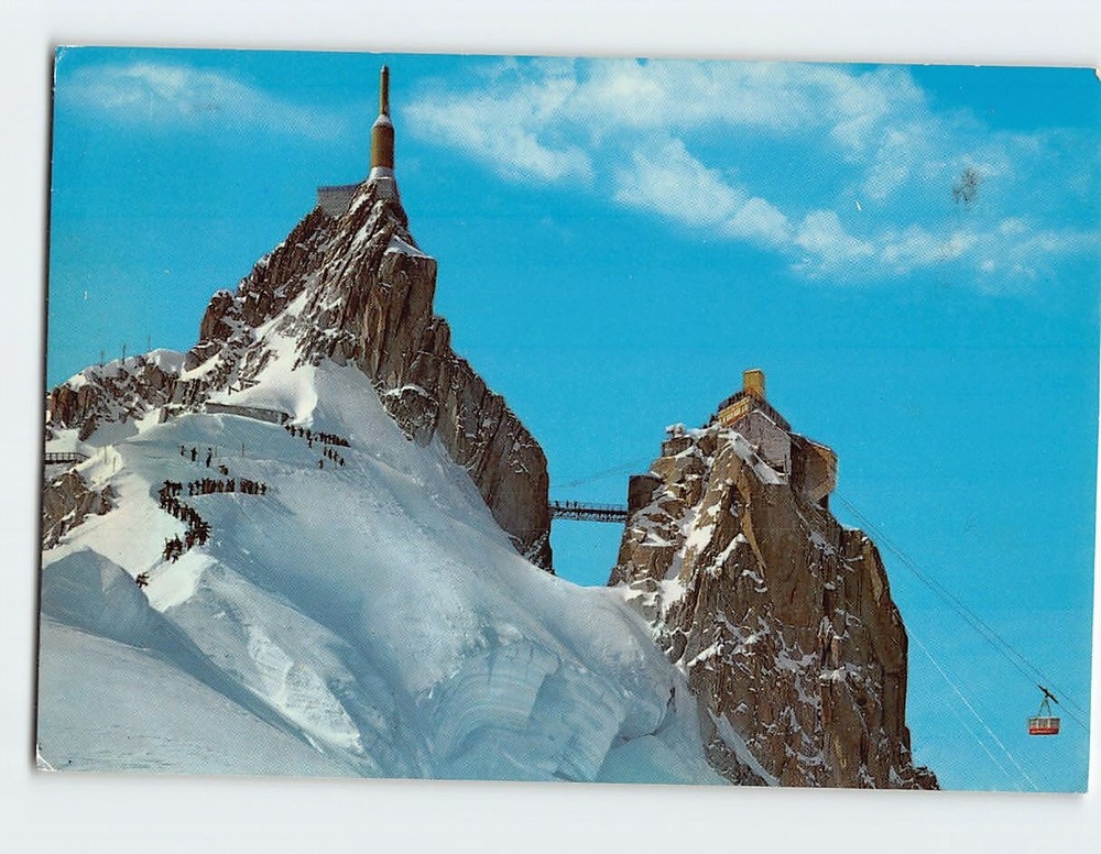 Postcard Group of the Blanc Mont Aiguille du Midi France