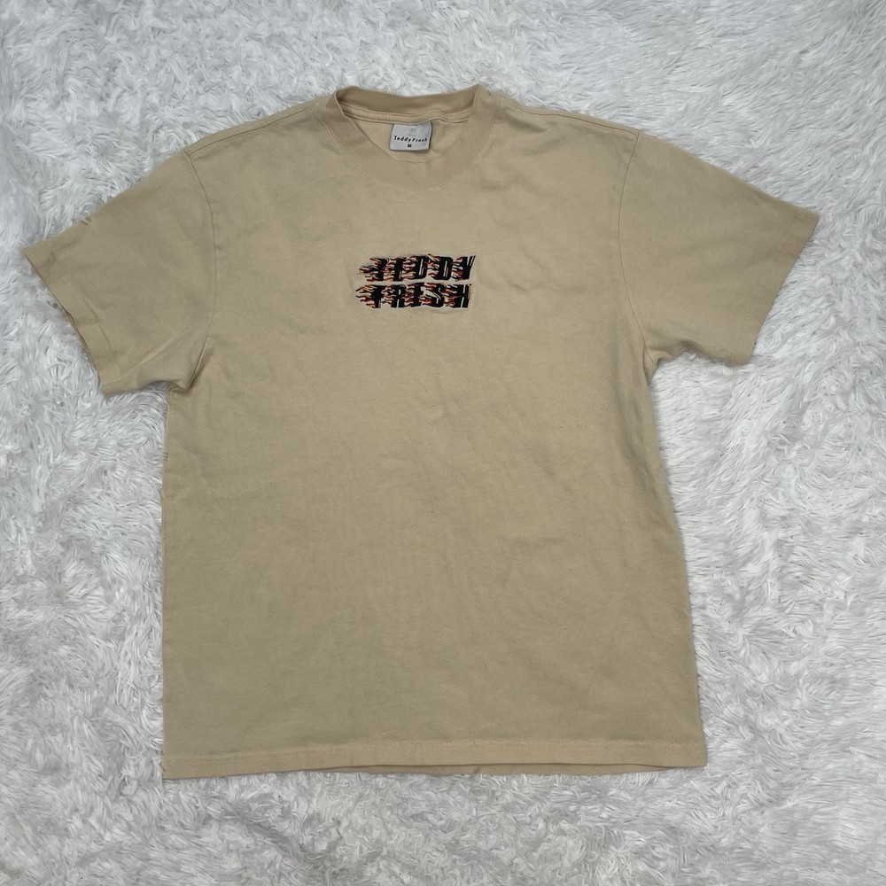 Teddy Fresh Men’s Size M Medium T-Shirt Embroidered Logo Streetwear Short Sleeve