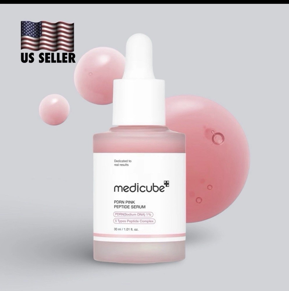 Medicube PDRN Pink Peptide Serum 1.01 fl oz– SALMON DNA | Anti-Aging Care