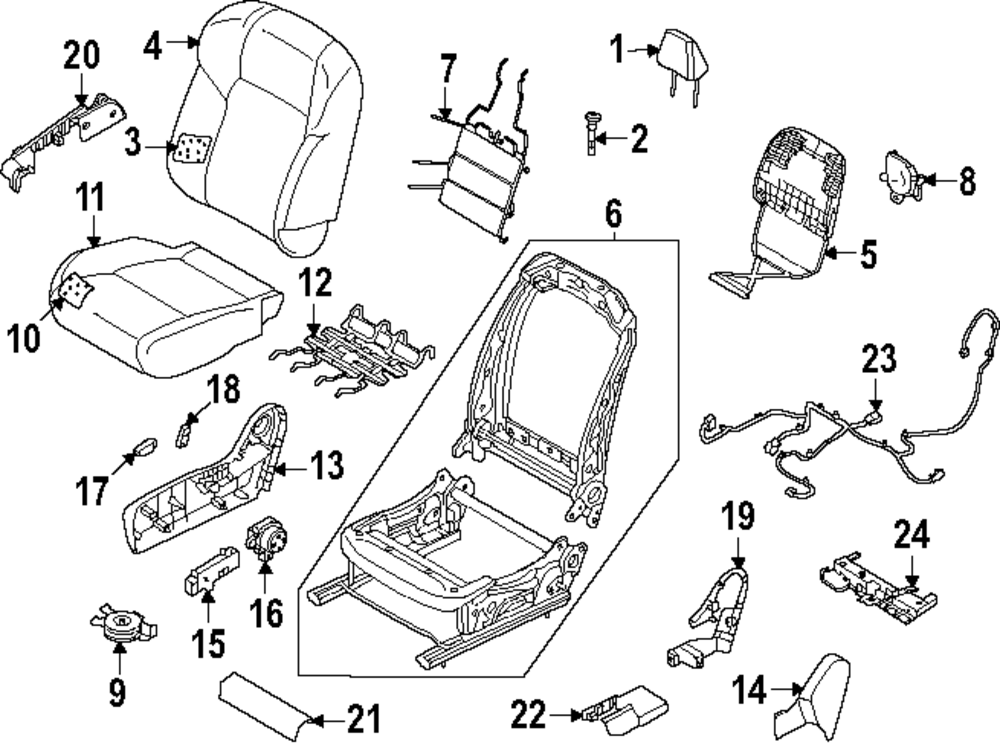 Genuine Nissan Cushion Cover 87320-7KE1A