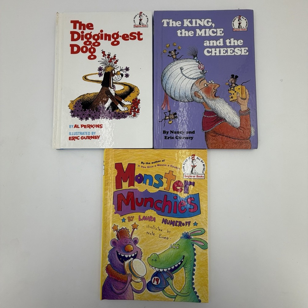 Dr. Seuss Books Hardcover Lot of 3 Beginner Books Vintage A 1st Edition Included