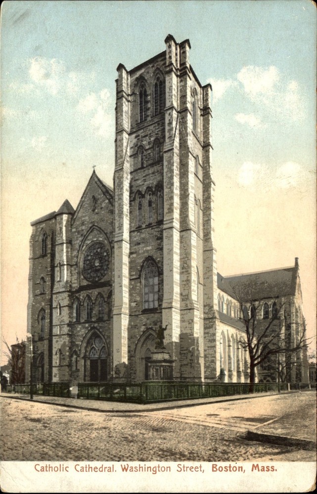 Catholic Cathedral ~ Washington Street ~ Boston Massachusetts ~ UDB c1905