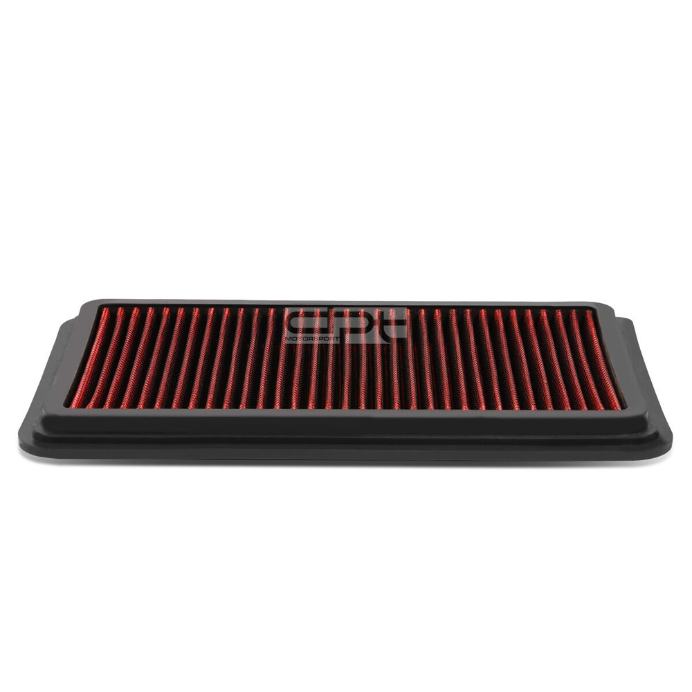 Fit 11-14 Mazda 2 De 1.5 Red Reusable&Washable High Flow Drop In Air Filter