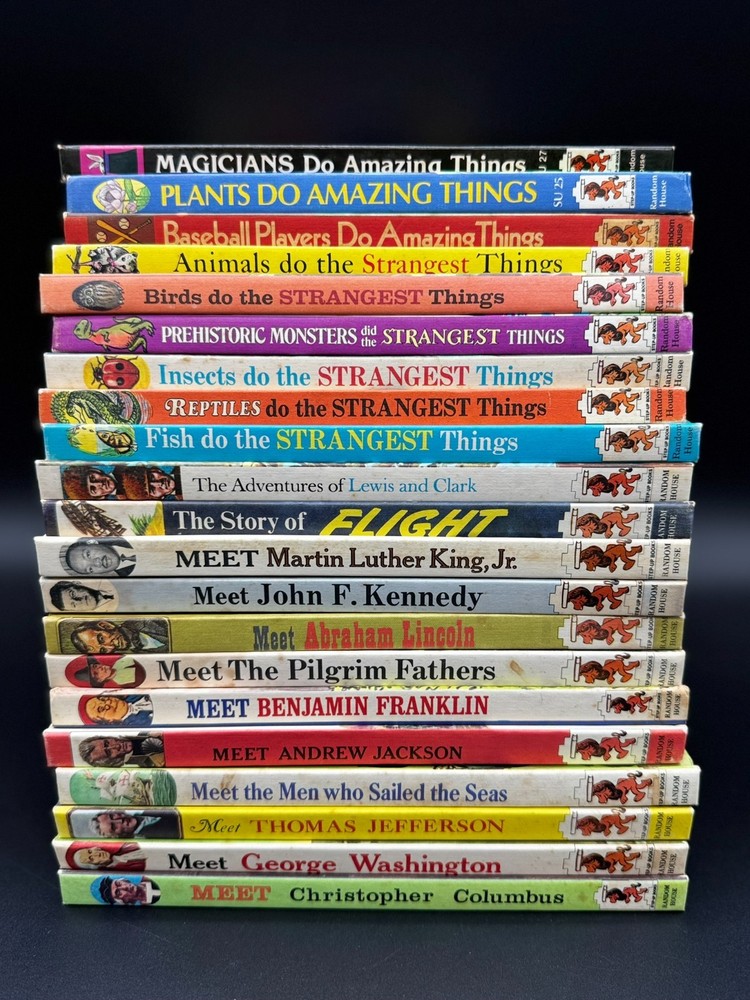 Vintage Step-Up Books Random House Hardcovers History Science Kids  **YOU PICK**