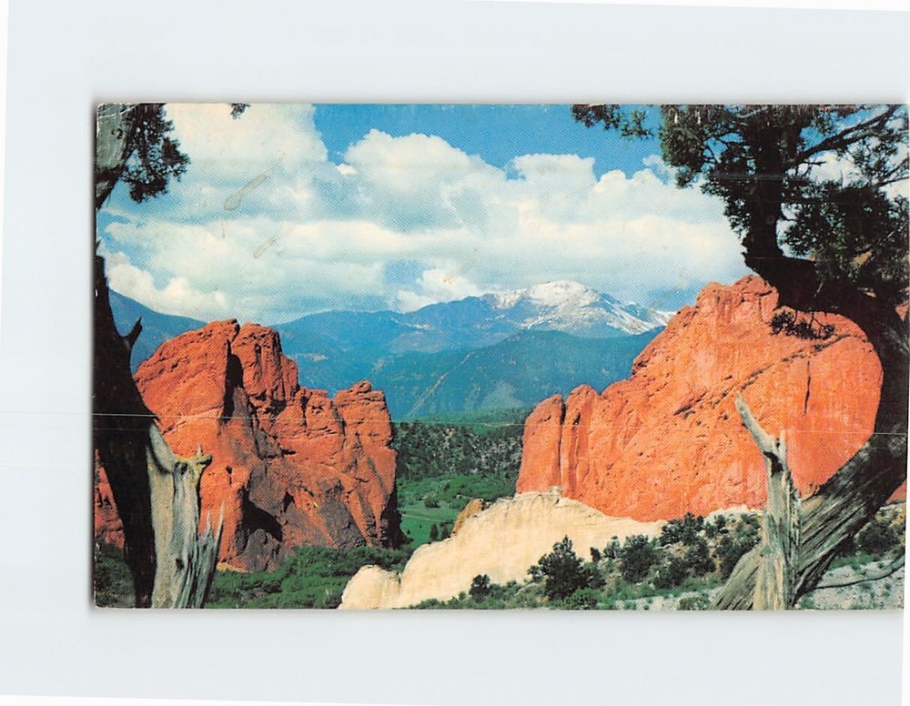 Postcard Pikes Peak Through the 