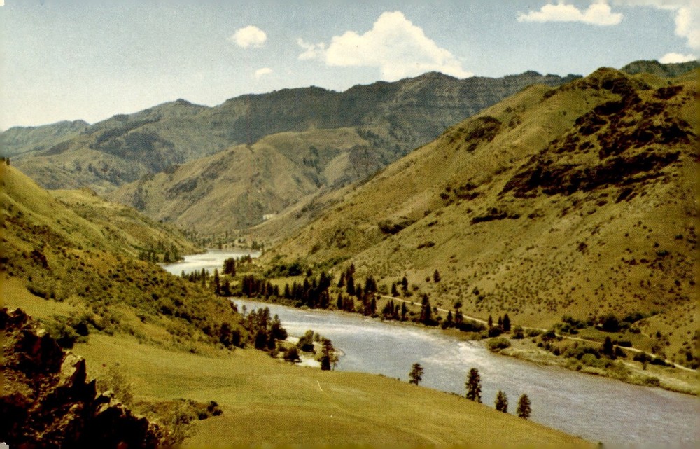 Snake River Canyon, Oregon-Idaho, 1960s Postcard