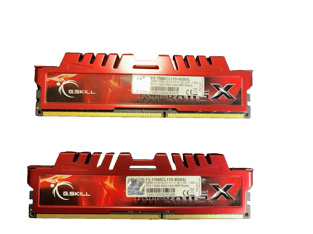 G.Skill Ripjaws X 8GB DDR3 2133MHz CL11 (2x4GB) Desktop RAM Kit