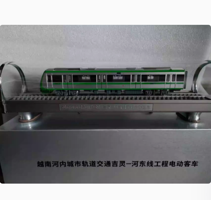 1:68 Vietnam Rail Transit Hanoi Electric Bus Metro Train Railways Diecast Model
