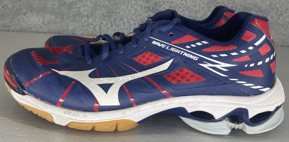 Mizuno Women's Wave Lightning Z Indoor Volleyball Shoes Red/Blue US Size W 8