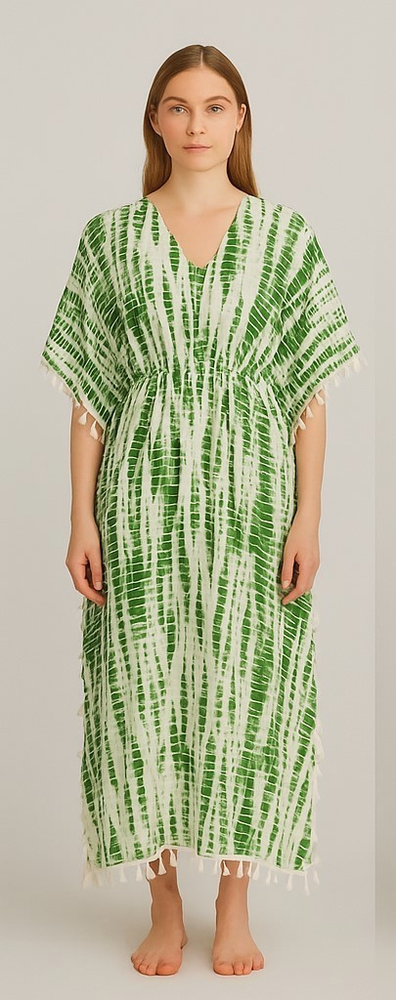 Kaftan Dress Beach Cover Boho Gown Hippie  Women Plus Size Tunic Top US ST KF016
