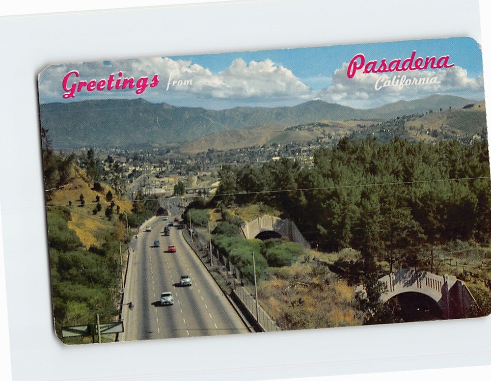 Postcard Greetings from Pasadena California USA