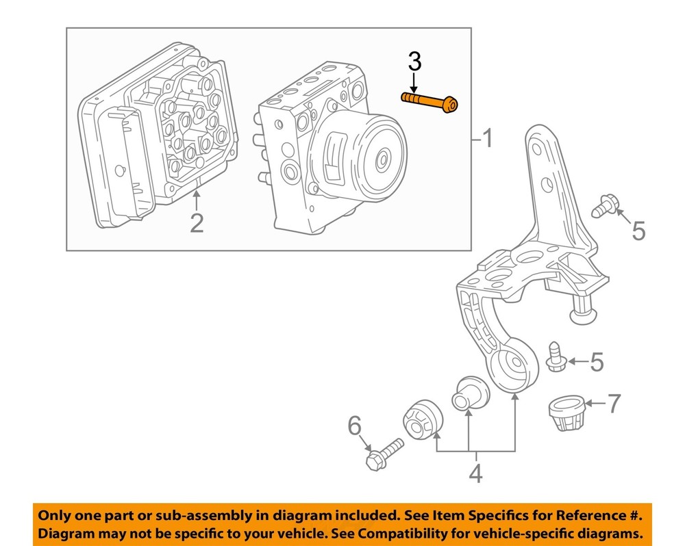 GM OEM 17-24 Acadia Electrical Abs Components-Control Module Bolt 22777386-image