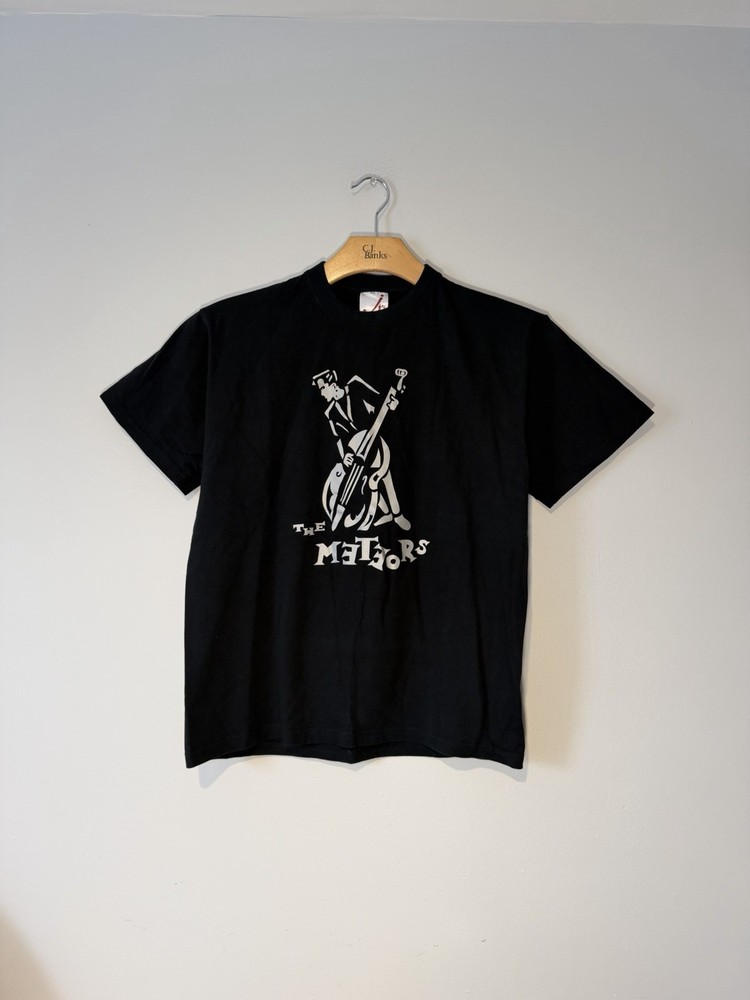 Vintage Y2K The Meteors Psychobilly Punk Rock Band T-Shirt Size Small