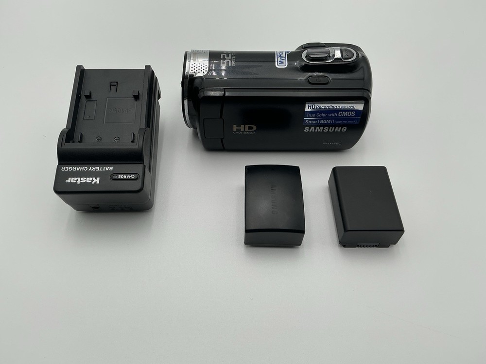 TESTED! Samsung HMX-F80 HD Flash Memory Camcorder w/ 52X Schneider Optical Zoom