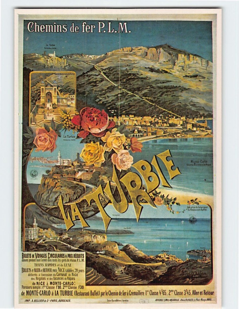 Postcard La Turbie France