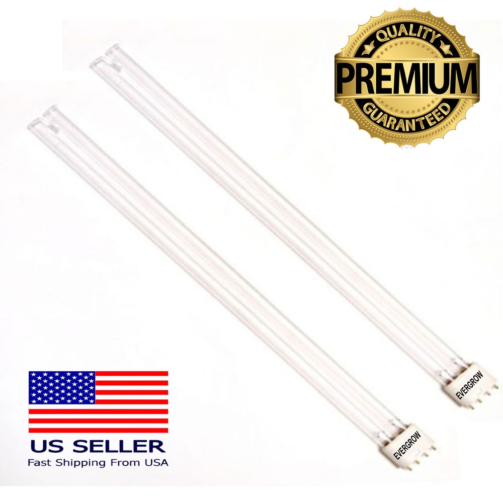 New 2x UV Bulb 36W  2G11 PL Pond Clarifier Odyssea Sunsun AC HVAC Jebao UVC-image