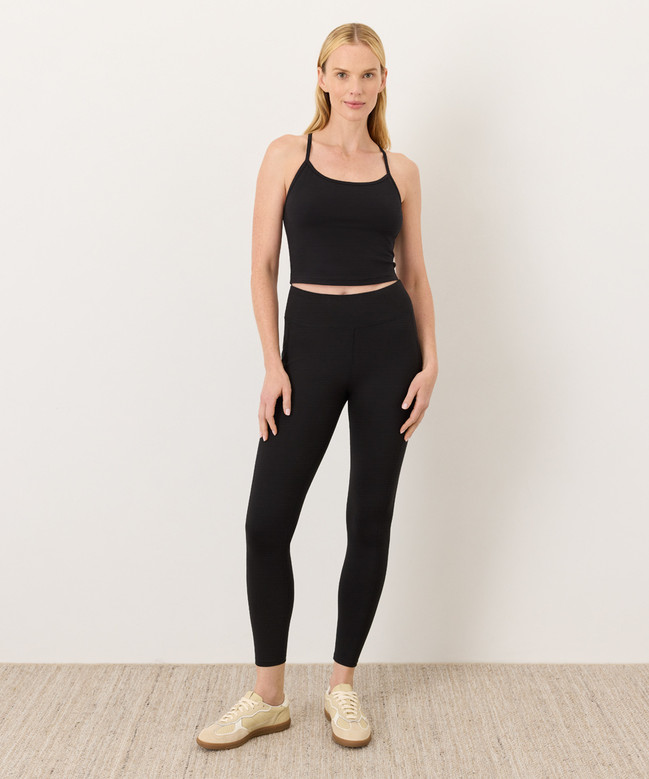 PACT Organic On the Go-To Pocket Legging, Black (NEW)