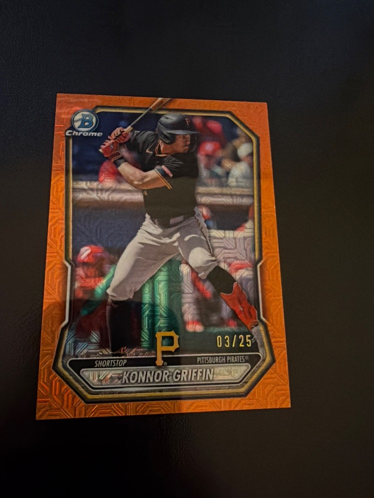 Bowman 2026 Chrome Orange Mojo Refractor 07/25 Konnor Griffin Pittsburgh Pirates
