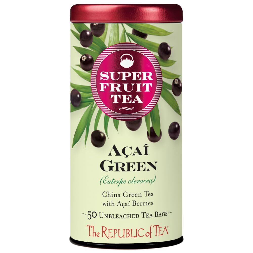 Acai Berry Green Tea - Caffeinated Superfruit - Natural Healthy Herbal Tea - ...-image