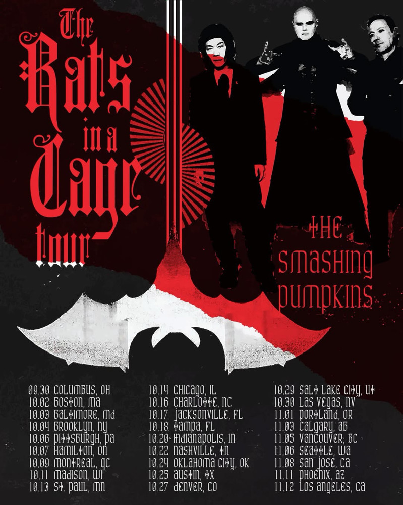 The Smashing Pumpkins The Rats In A Cage Tour 2026 Poster