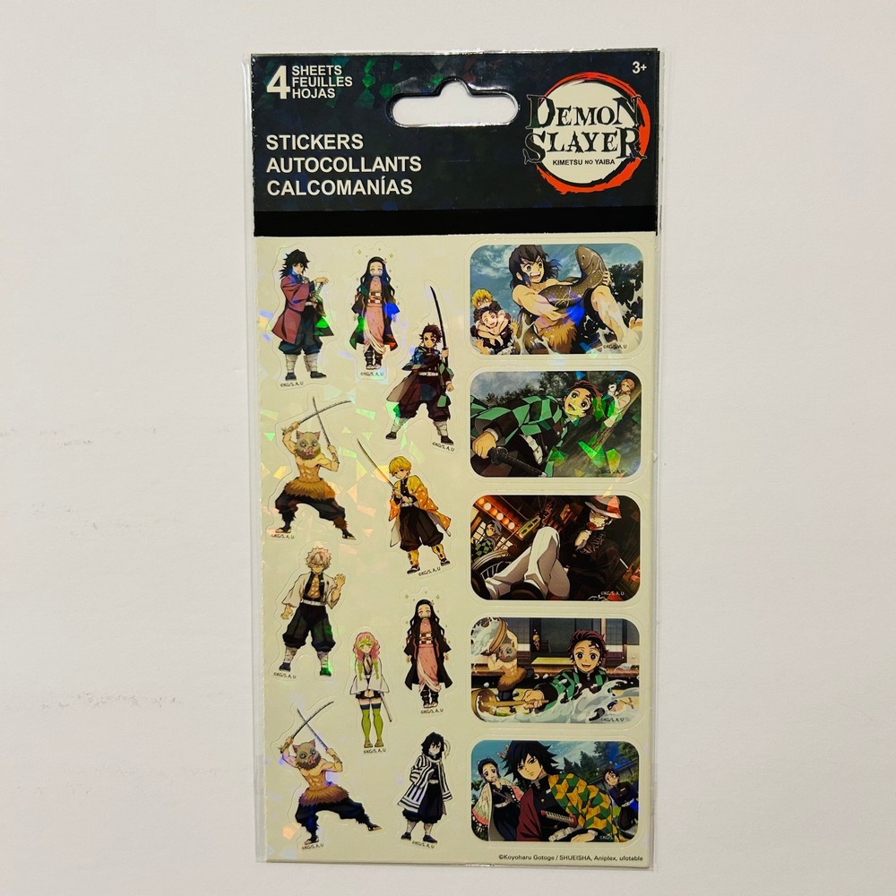 DEMONSLAYER Stickers by Sandylion | Glossy + Holographic 2pk with 4 sheets