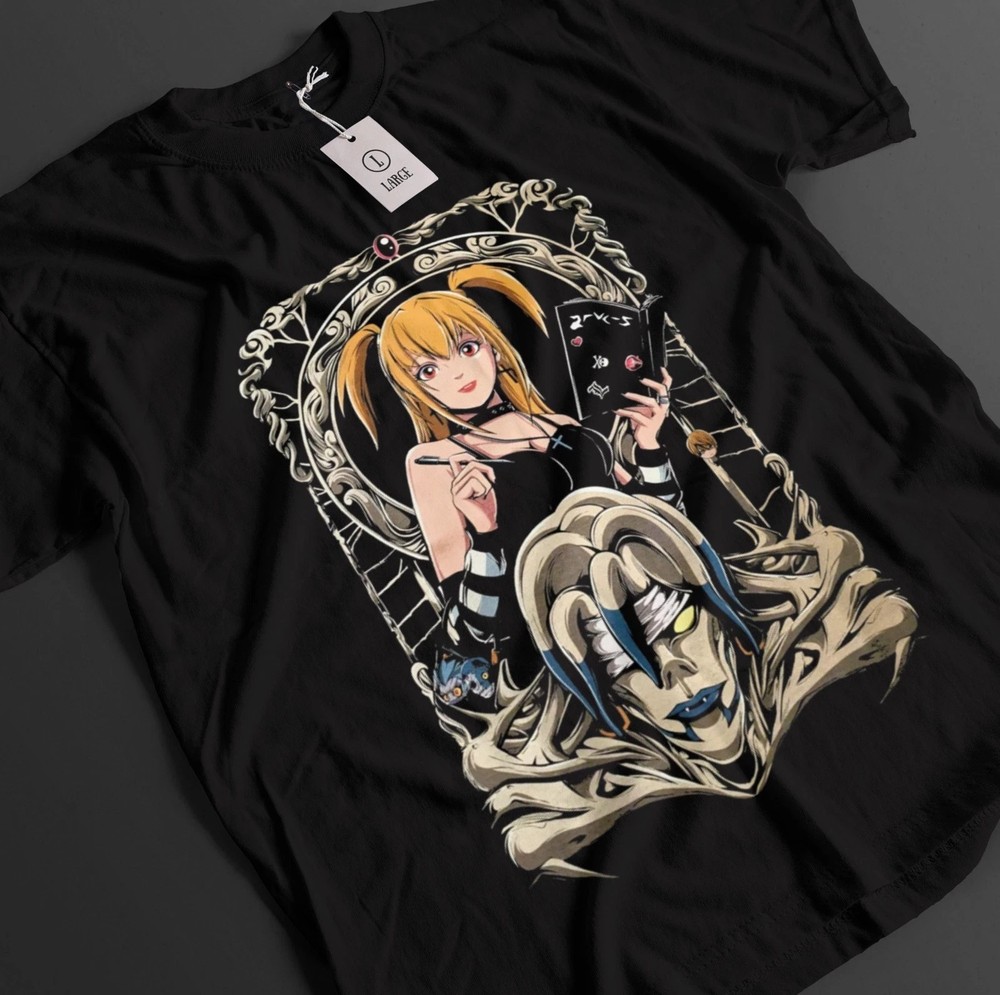 Death Note Tshirt Misa Shirt Rem Top Kira T-Shirt L Ryuk Manga Anime Tee
