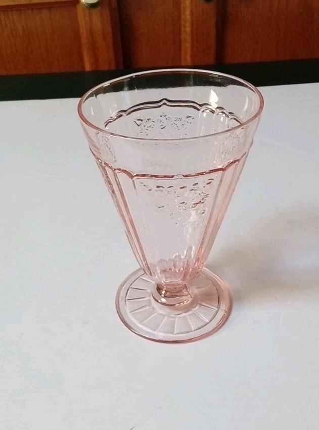 Anchor Hocking Glass MAYFAIR Open Rose Pink 5-1/4