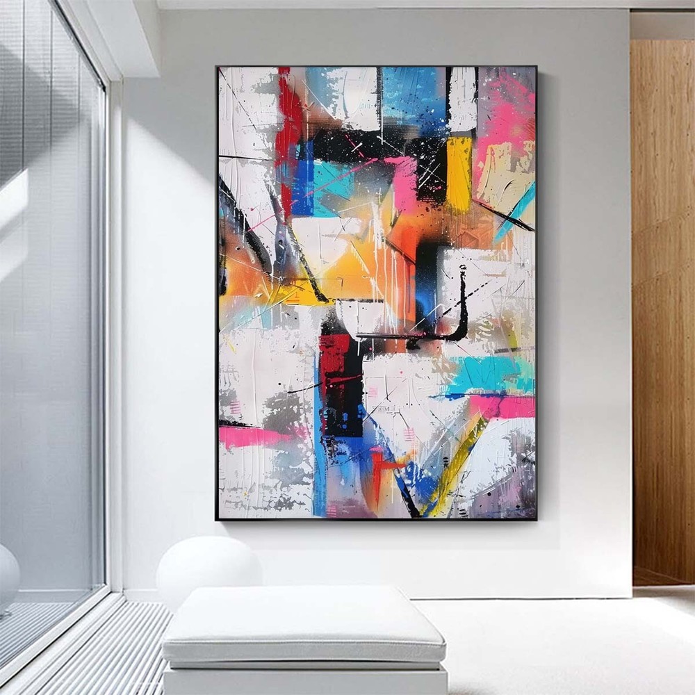 Original Pure hand painted Oil Painting Abstract Modern Decoration Room #025