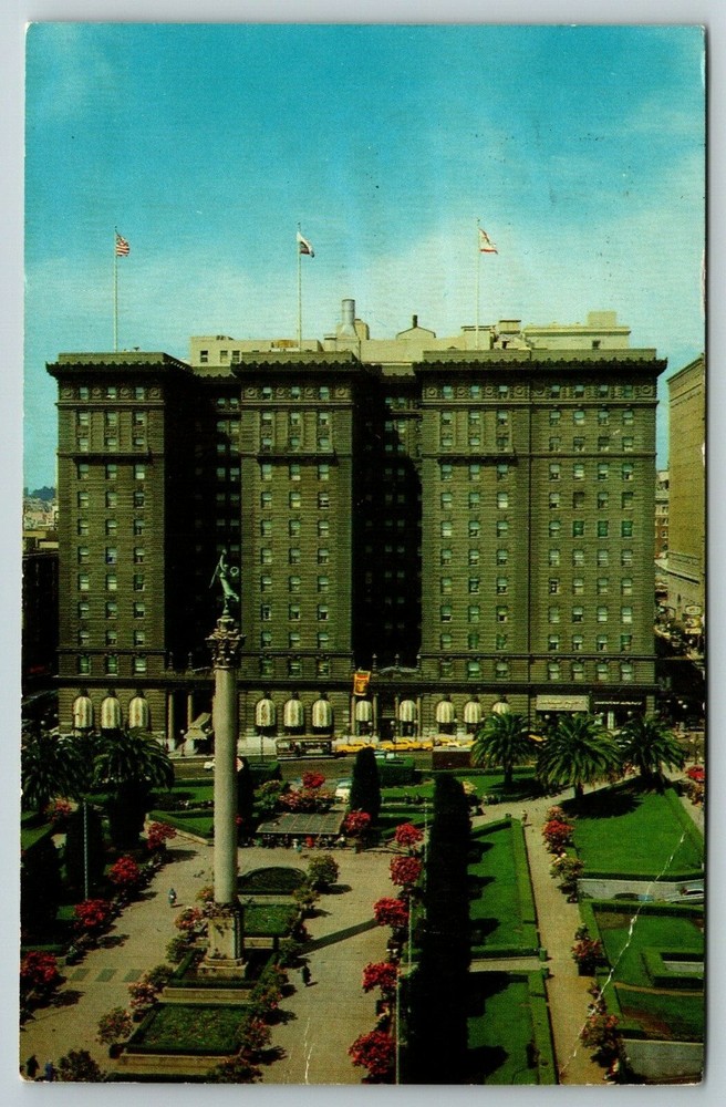 St. Francis Hotel Union Square San Francisco California Vtg Postcard