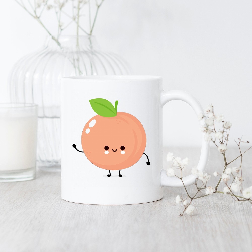 Peach Mug Peach Mug Peach Gift Peach Coffee Mug Peach Lover Gift Cute Peach Mug