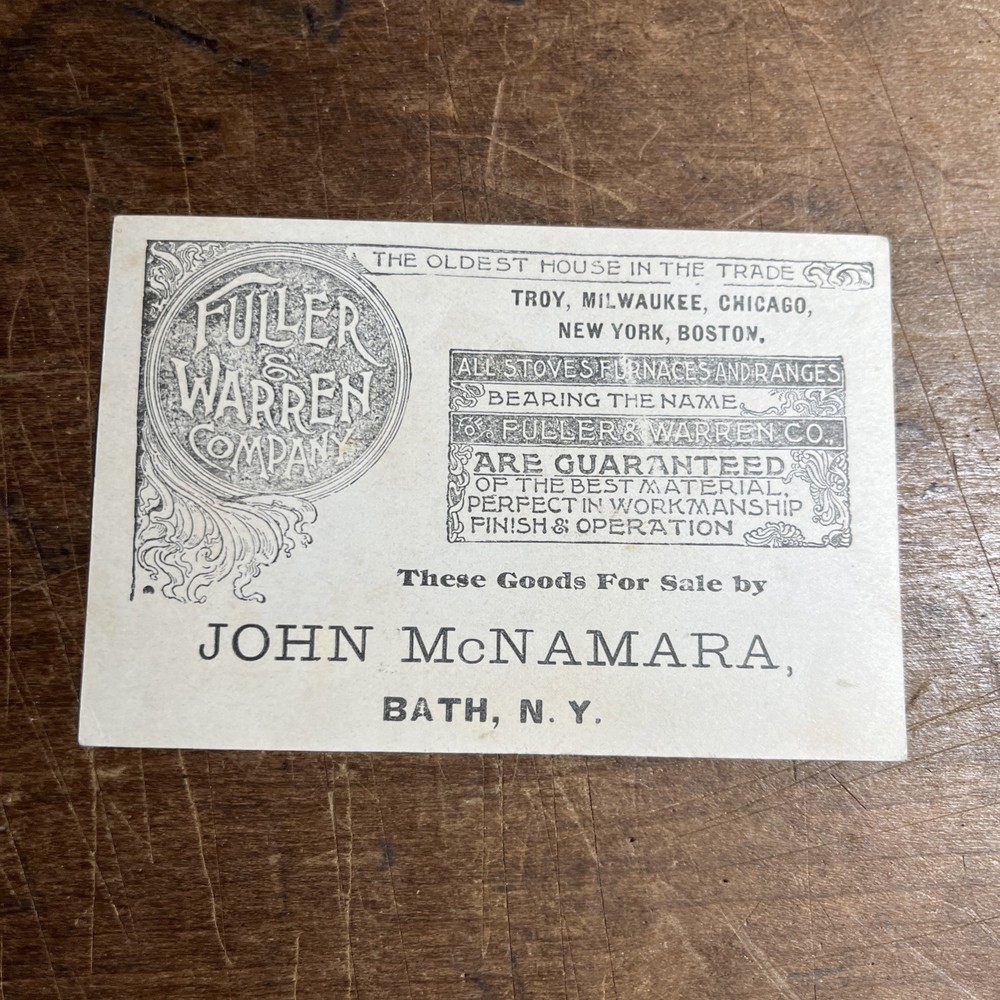 Antique Victorian Trading Card John Mcnamara Bath New York - Runaway Ballon - B1